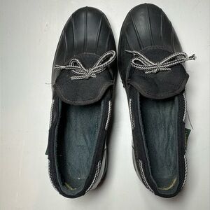 Kamik Black Waterproof Slip-On Clog Mules